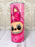 Pink Labubu-Inspired 20 oz Tumbler – On Sale