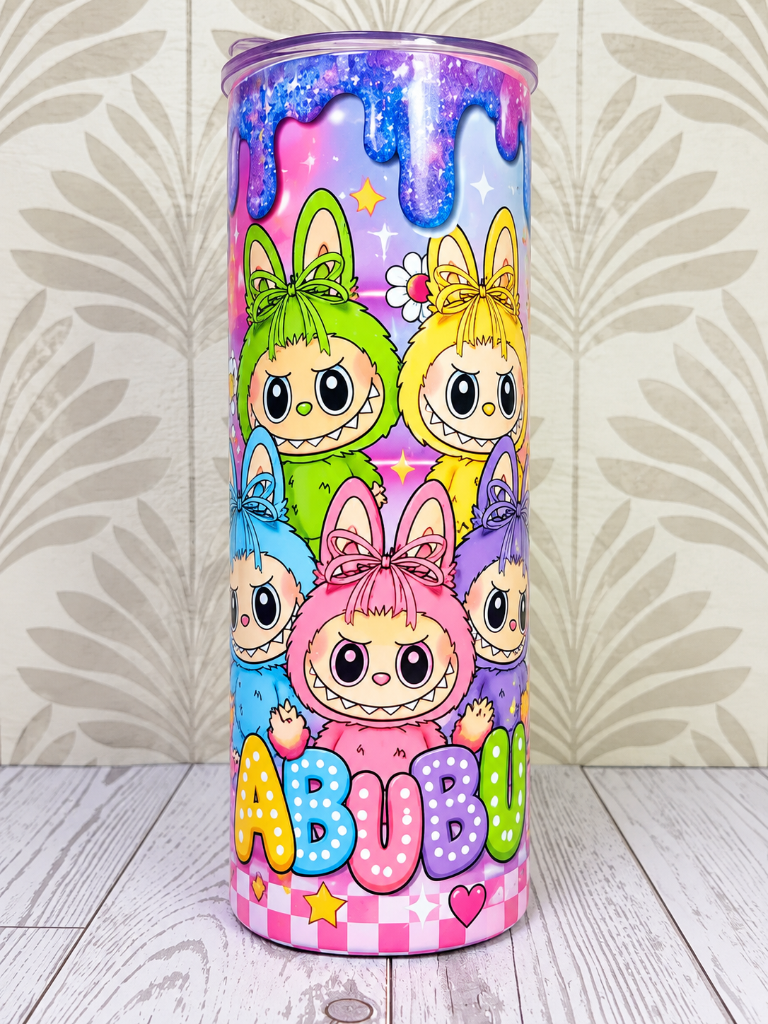 Colorful Labubu-Inspired 20 oz Tumbler – On Sale