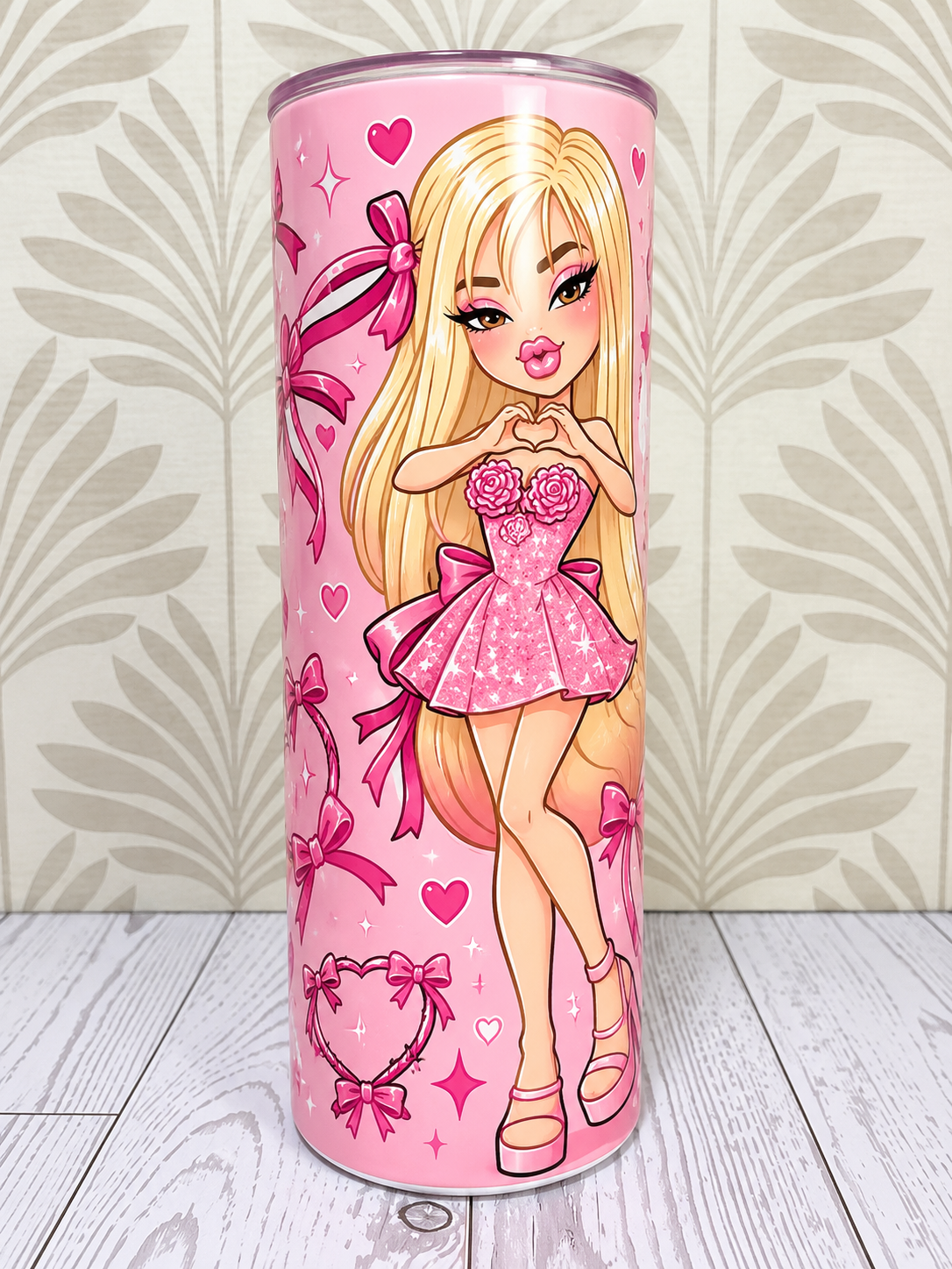 Pink Glam Doll Tumbler – On Sale