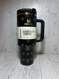 Limited edition Stanley Style 40 oz Tumbler – Designer Inspired | Double Wall Insulated | Handle & Straw