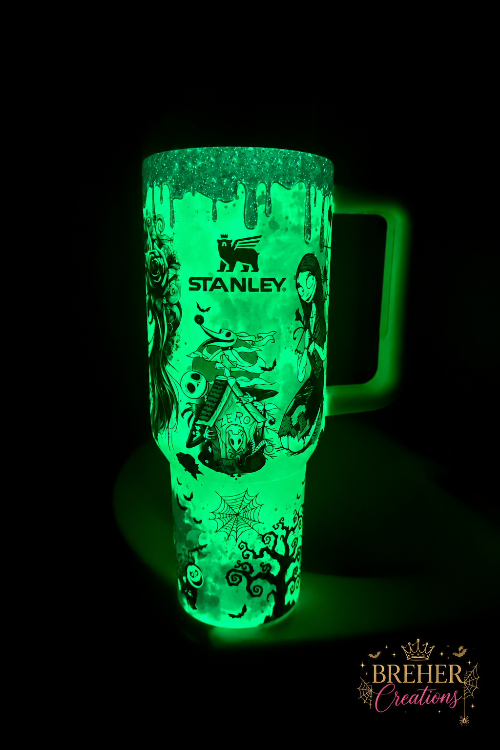40oz Halloween Inspired-Purple Spooky Design