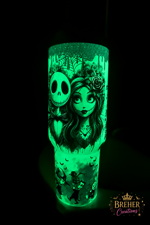 40oz Halloween Inspired-Purple Spooky Design