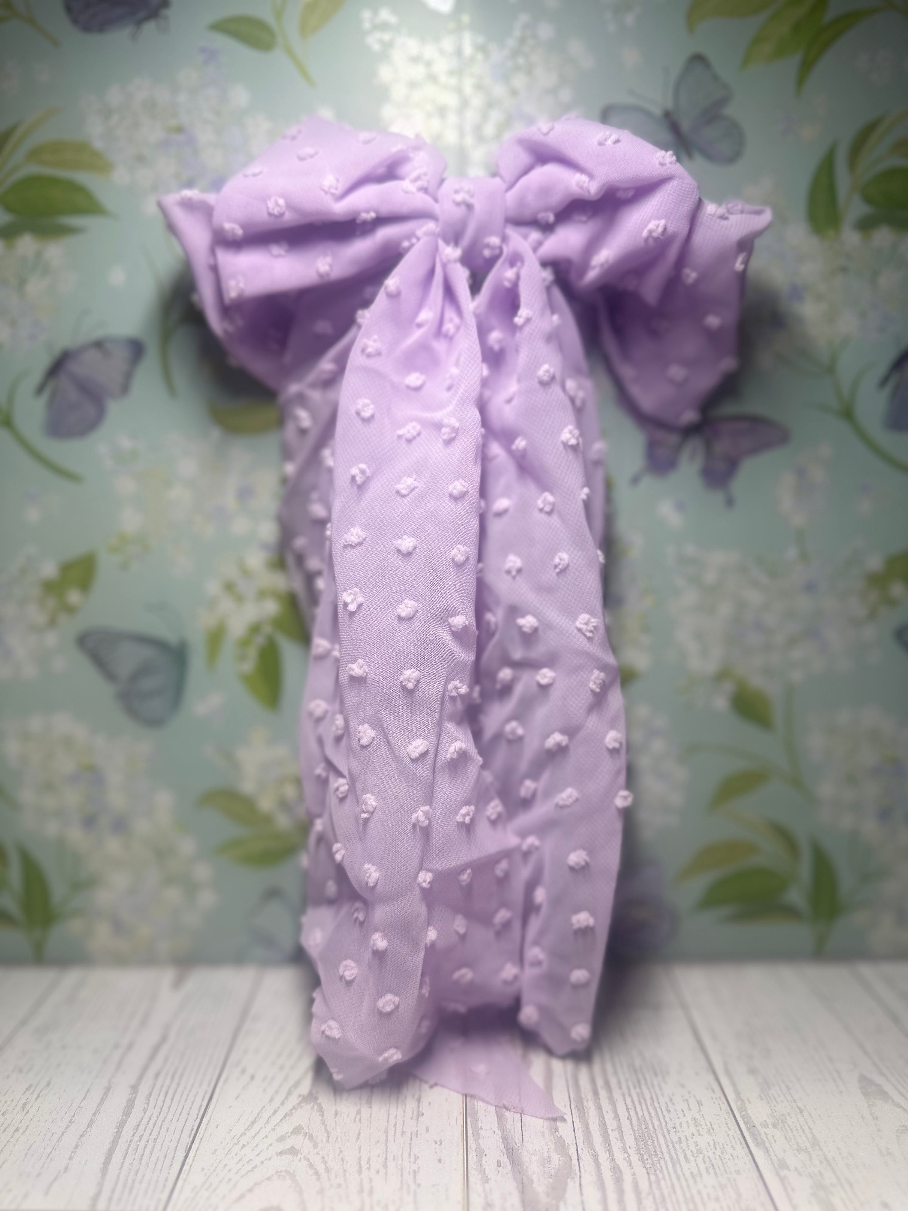 MOÑO PARA CABELLO COLOR LILA