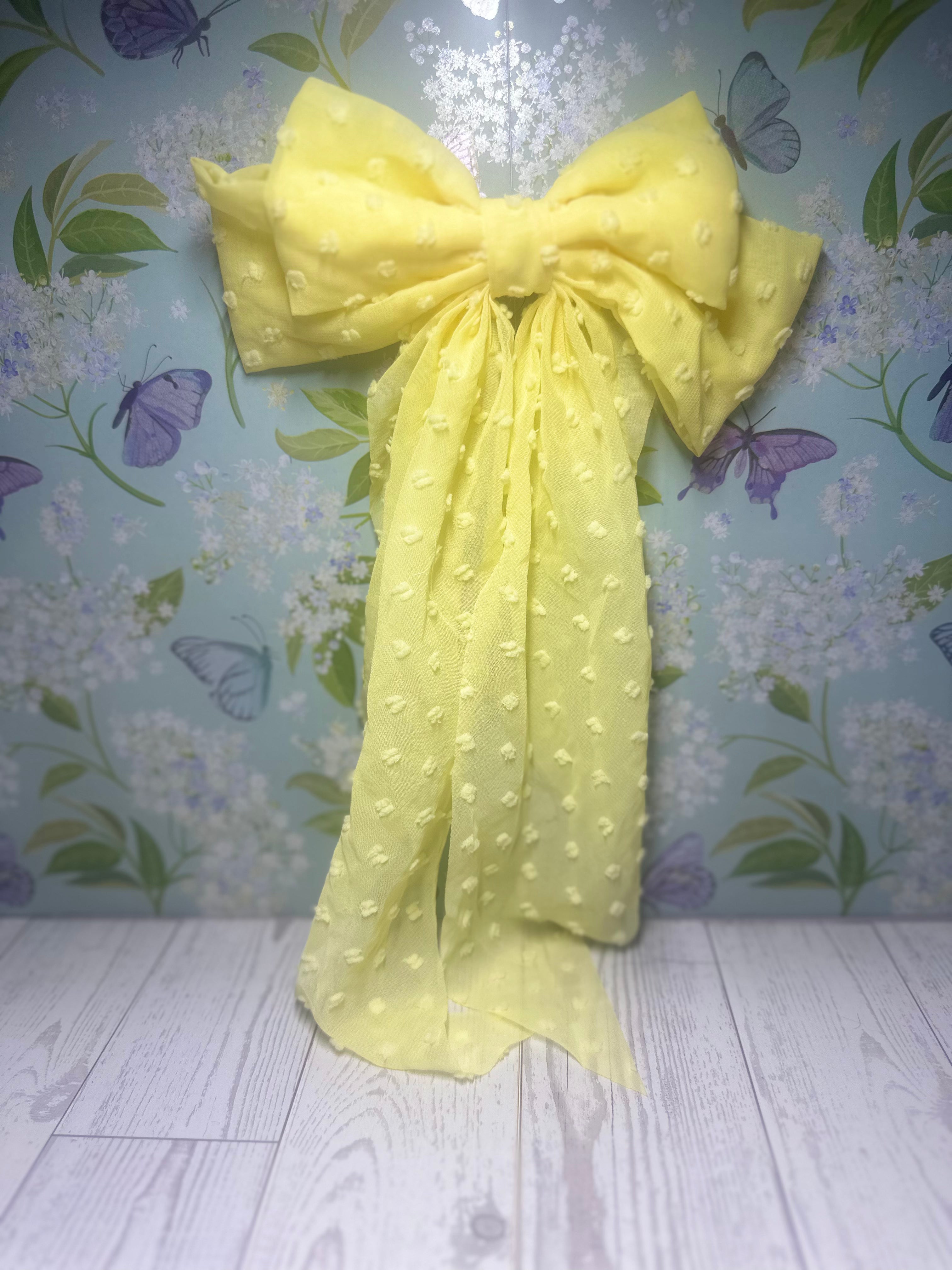 MOÑO PARA PELO COLOR AMARILLO